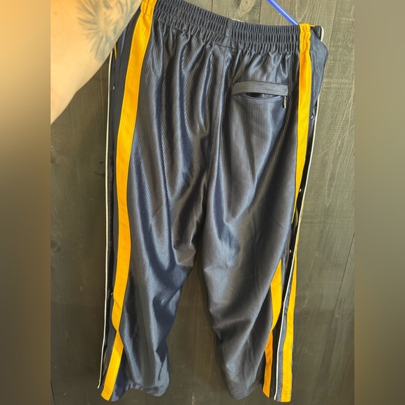 And1 Blue and Yellow Joggers Lightweight Sweatpants - Picture 2 of 3